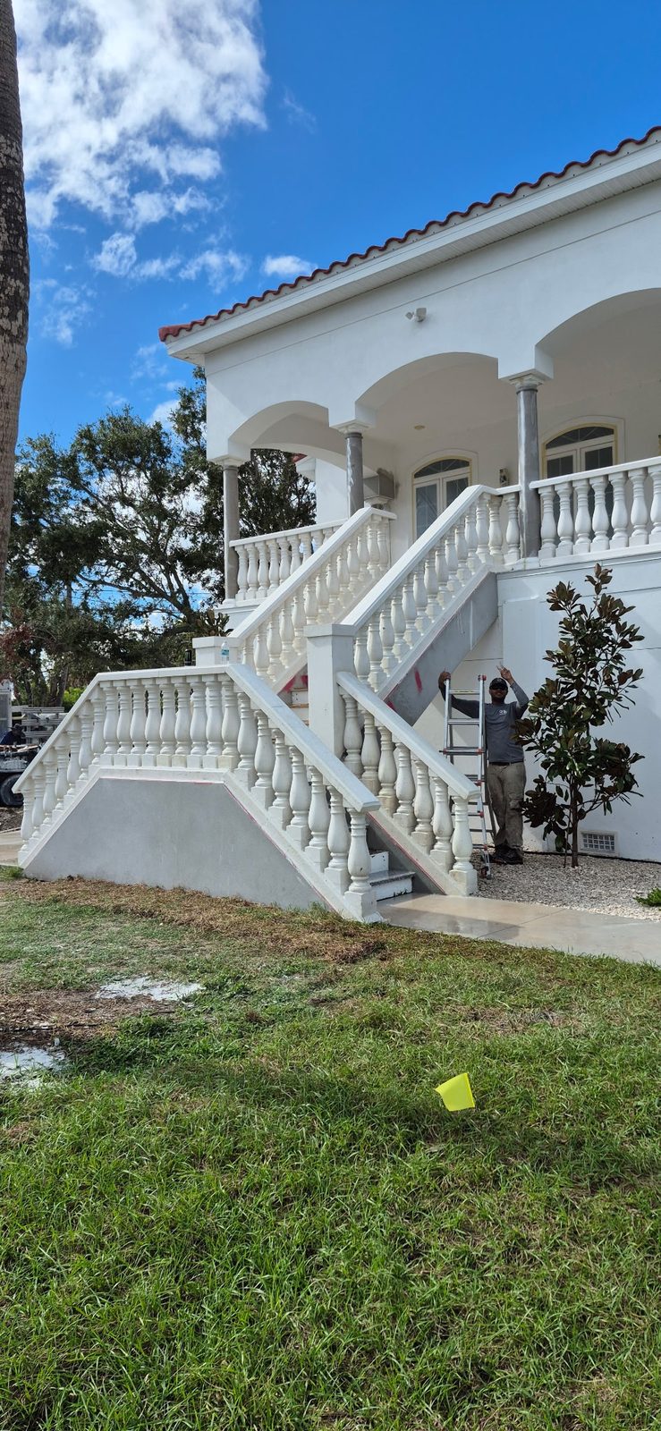 Luxury home with custom balustrade staircase